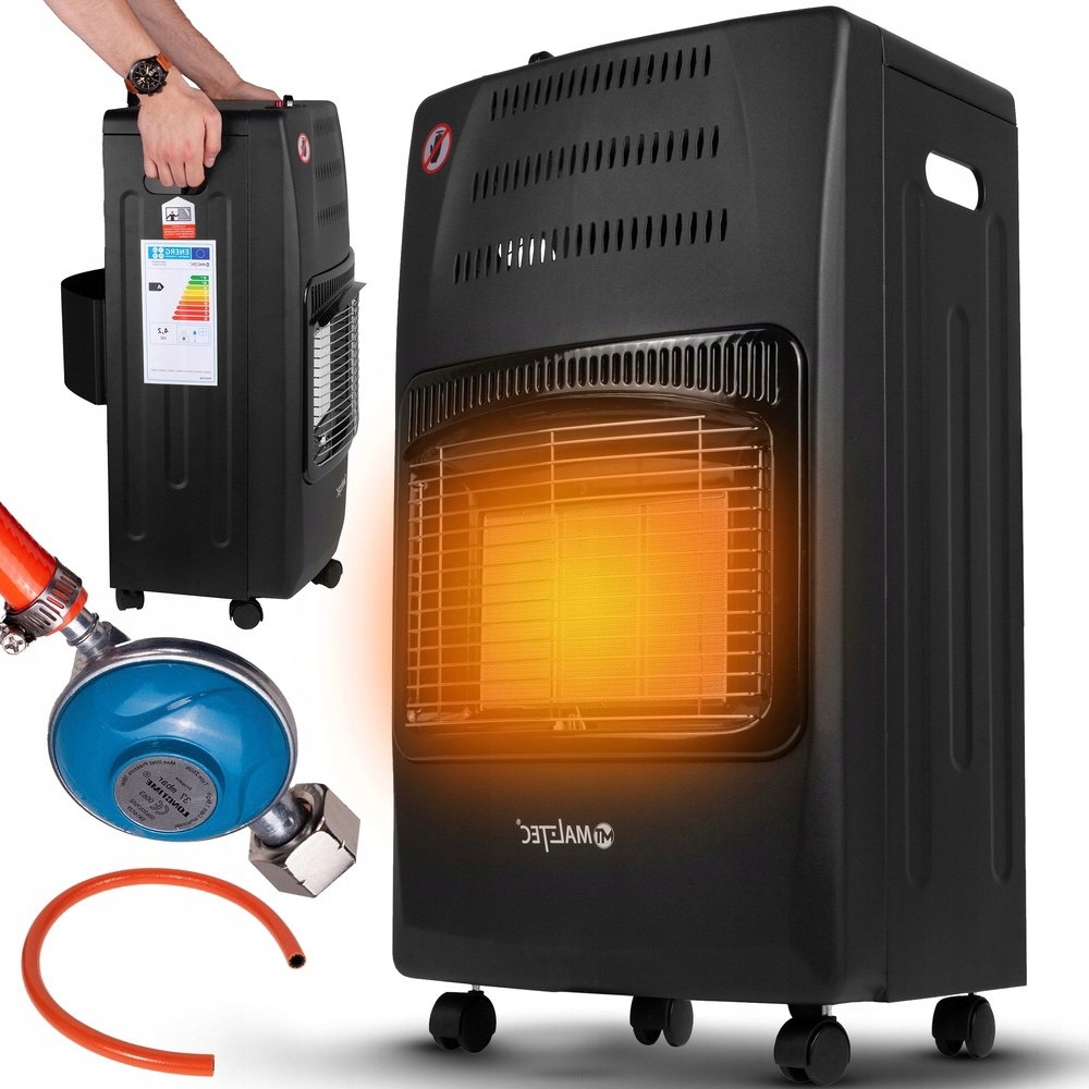 Plynový ohrievač Maltec 4200 W čierny 420 x 730 mm